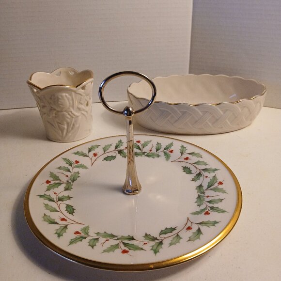 Lenox Three Pre-owned Pieces - Picture 1 of 4